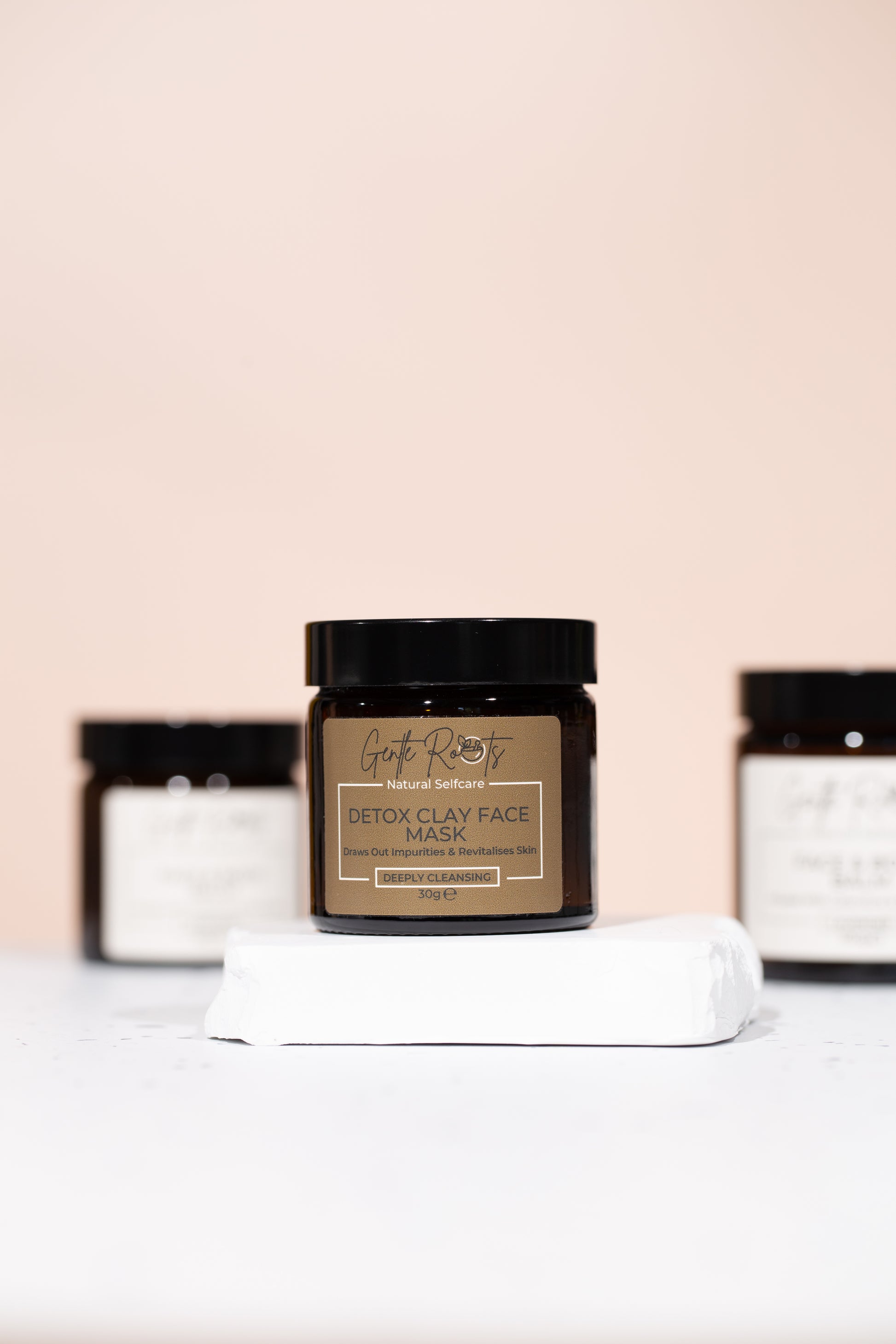 Detox Clay Face Mask eco-friendly jars – Gentle Roots handmade skincare