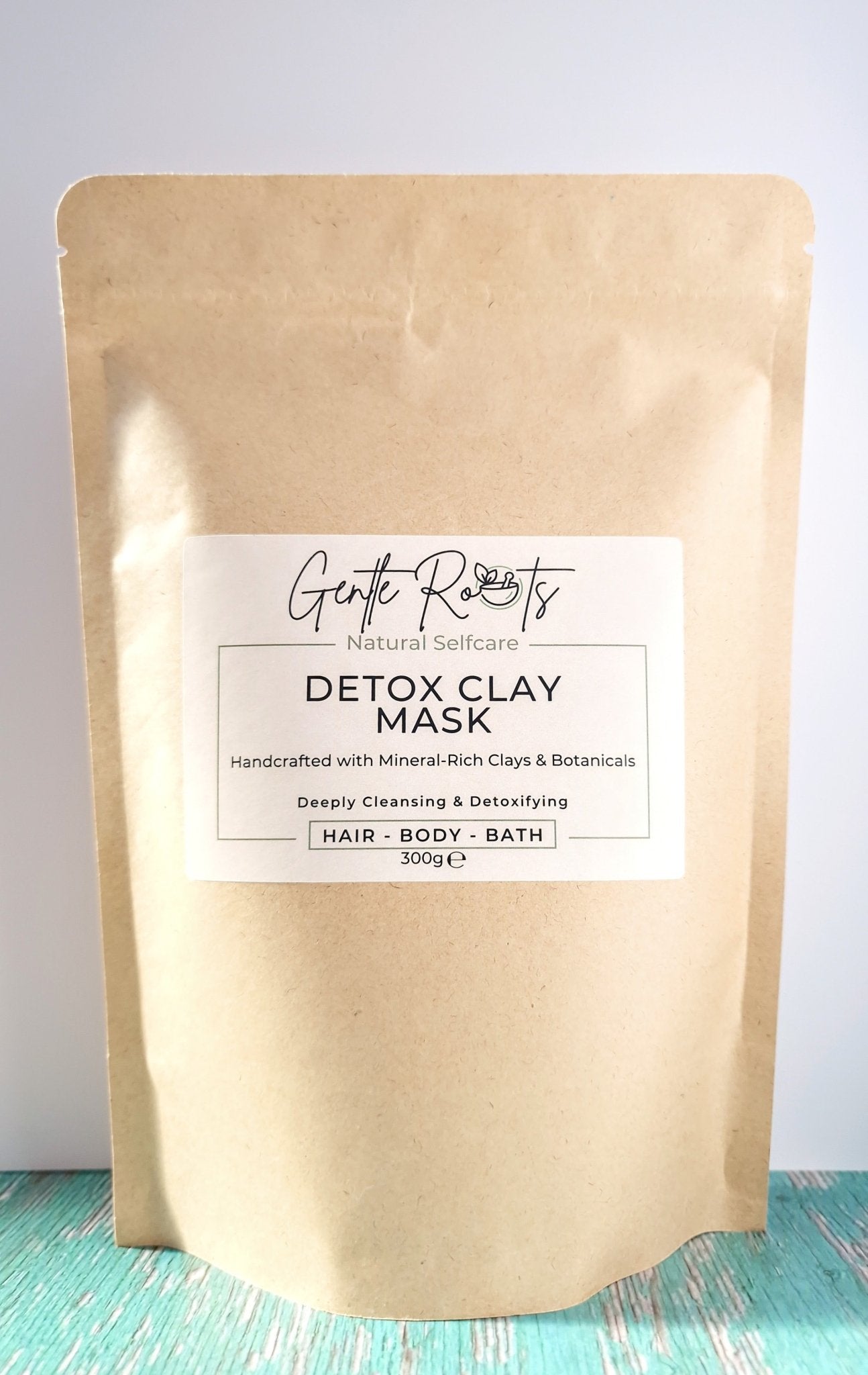 Detox Clay Mask for Hair, Body & Bath - Multi - Purpose Skin & Scalp Care by Gentle Roots – natural, non - toxic skincare handmade in the UK