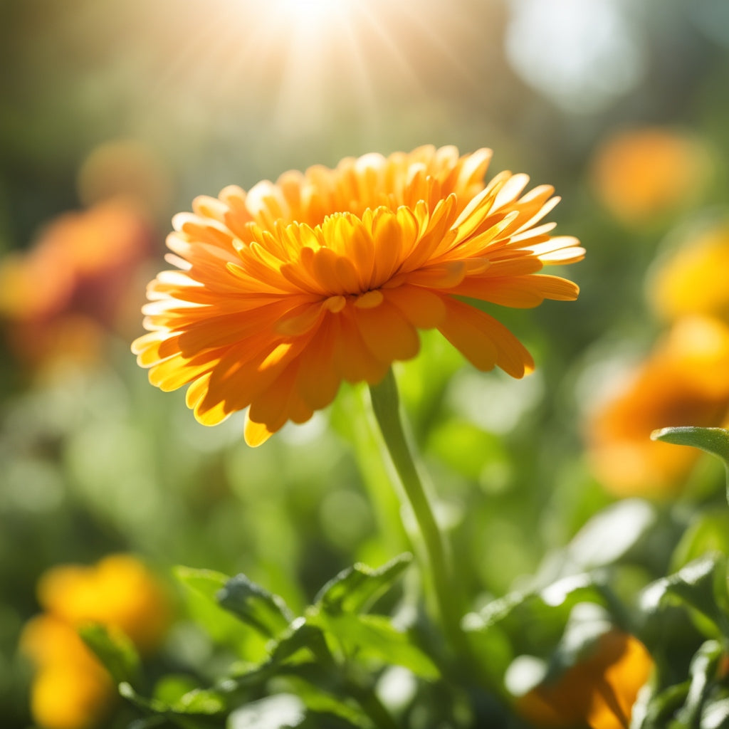 Close-up of a calendula flower symbolising natural, gentle skincare by Gentle Roots.