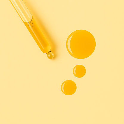 Texture of Gentle Roots Clarity Elixir – lightweight natural face oil serum with botanical oils for clear balanced skin.