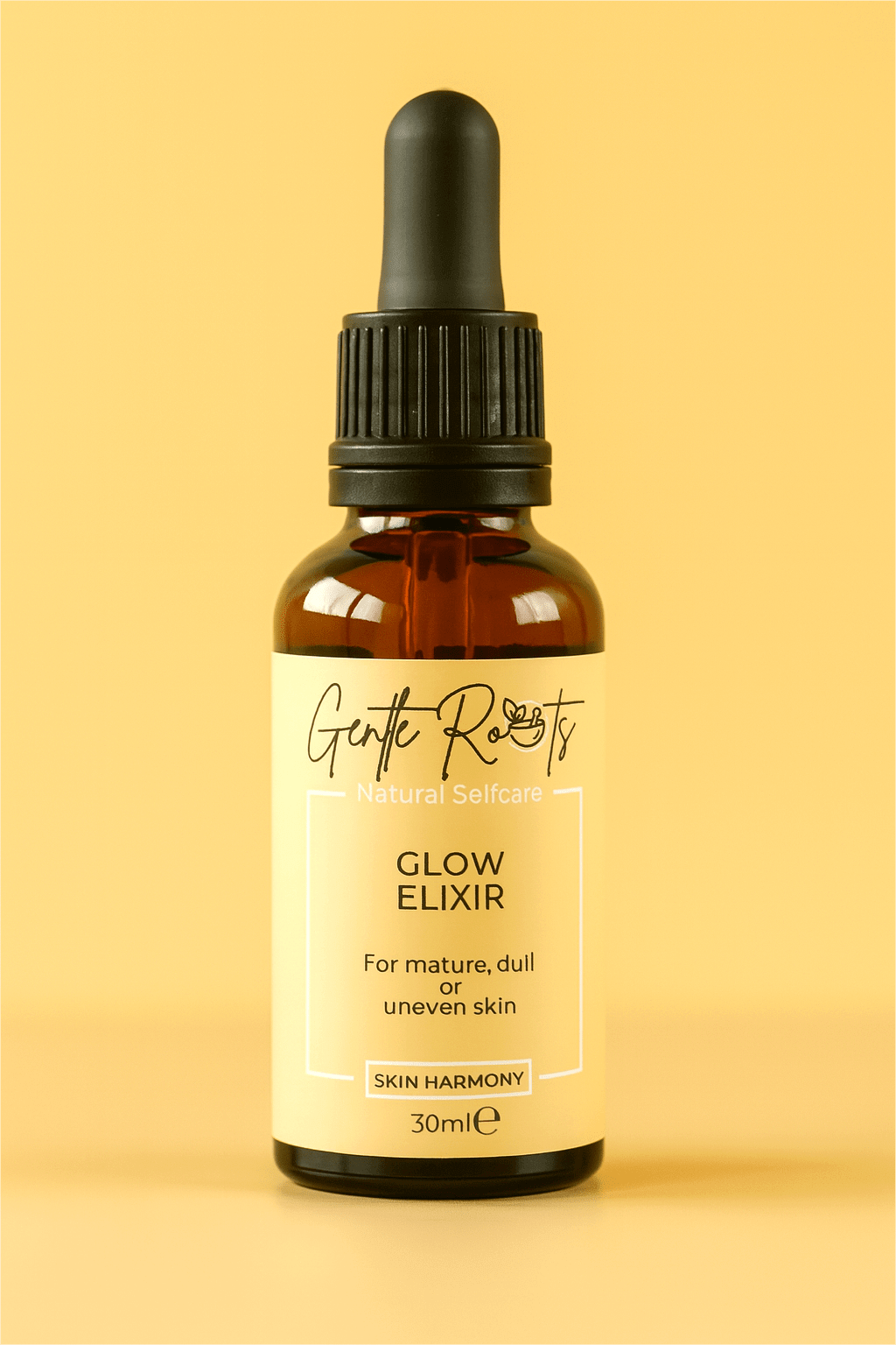 Glow Elixir – Brightening Face Oil for Radiant Skin by Gentle Roots – natural, non - toxic skincare handmade in the UK