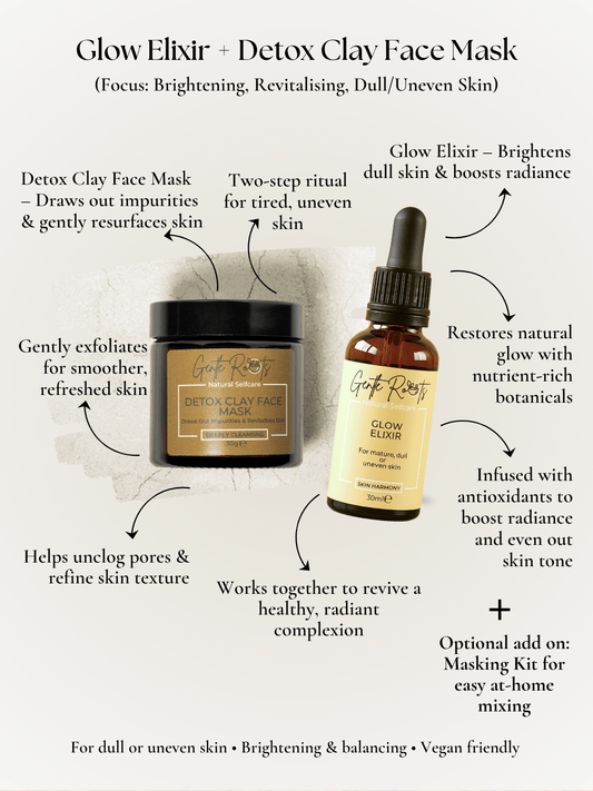 Glow Balance Bundle – Natural Skincare for Dull or Uneven Skin by Gentle Roots – natural skincare handmade in the UK