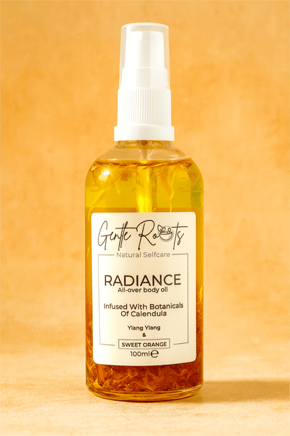 Radiance Body Oil – Sweet Orange & Ylang Ylang by Gentle Roots – natural, non-toxic skincare handmade in the UKBody Oil / Skincare