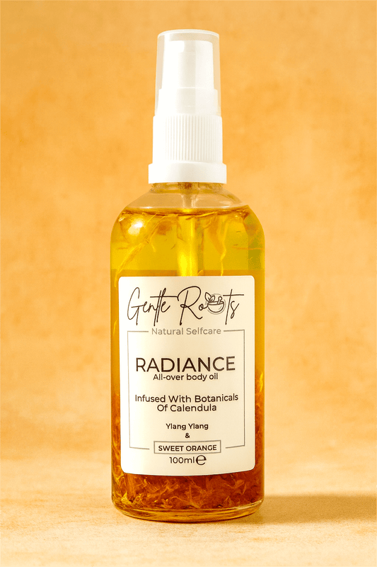 Radiance Body Oil – Sweet Orange & Ylang Ylang by Gentle Roots – natural, non-toxic skincare handmade in the UKBody Oil / Skincare