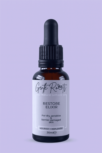Restore Elixir – Barrier Repair Face Oil for Sensitive Skin by Gentle Roots – natural, non - toxic skincare handmade in the UK