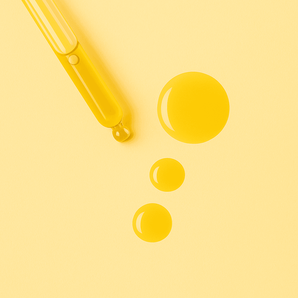 Texture of Gentle Roots Restore Elixir – lightweight golden facial oil rich in natural plant extracts and antioxidants.